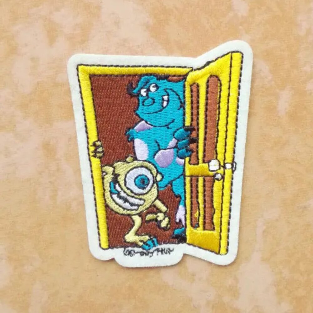 MONSTERS INC Patch IRON ON Patch Animated Movie Clothing accessories Embroidered